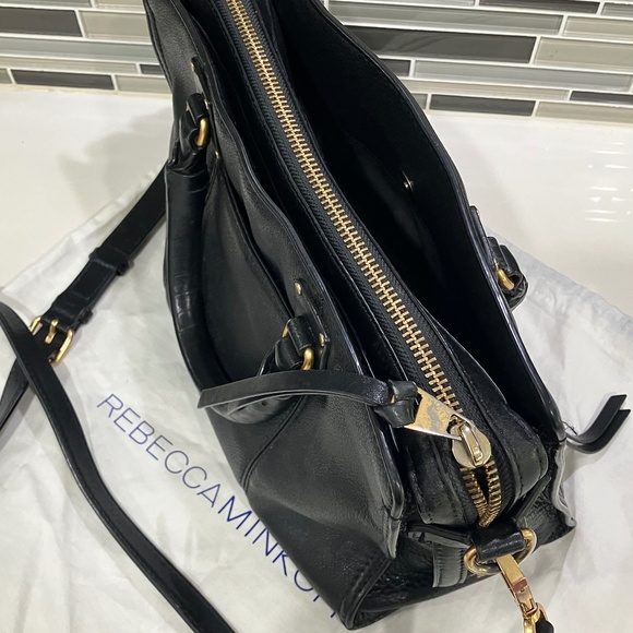 Rebecca Minkoff black leather handbag - Picture 7 of 9
